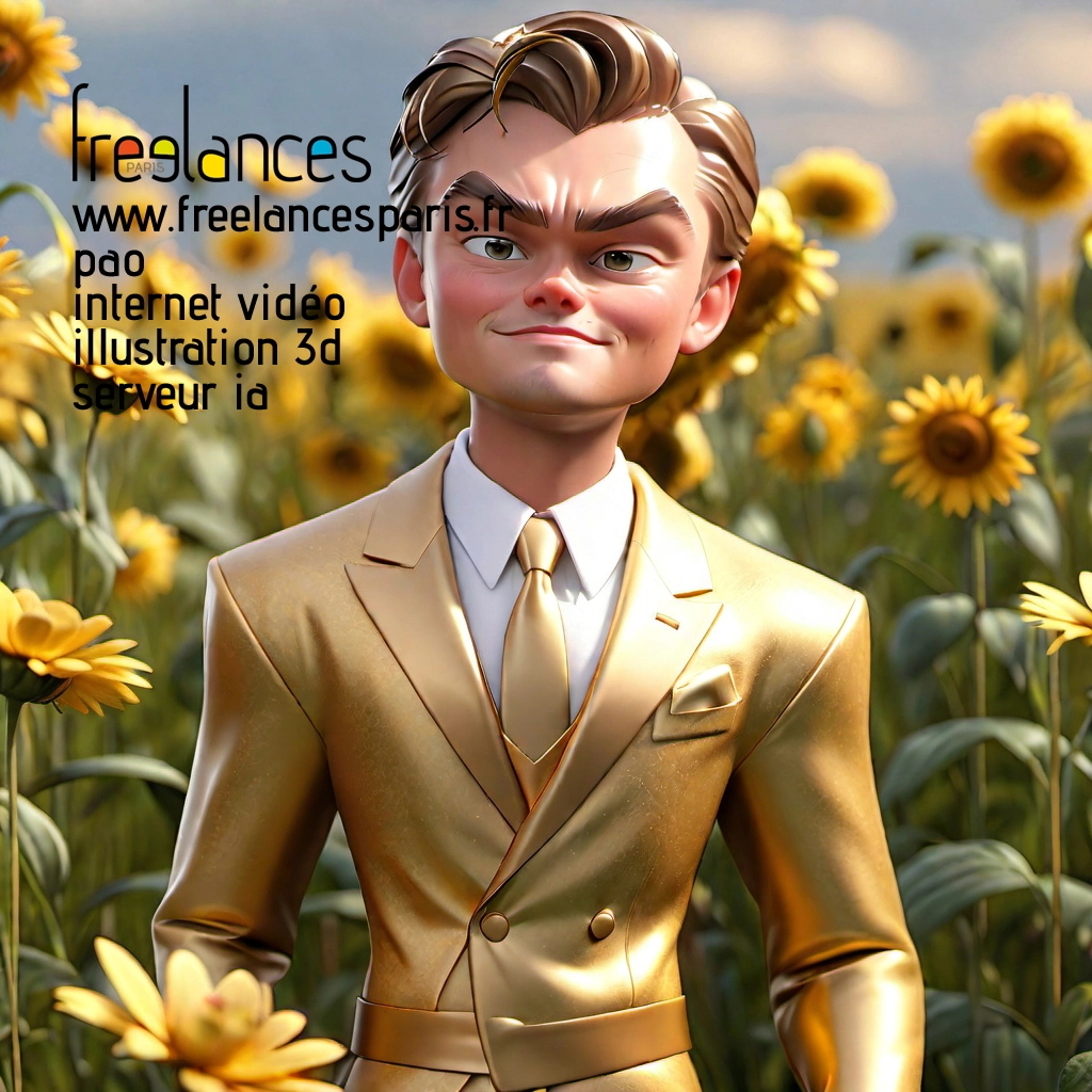 Pao mise en page internet vidéo illustration 3d serveur IA générative AI freelance paris studio de création magazines cazakyp0